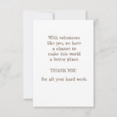 ボランティア感謝メッセージありがとうギフトラベル サンキューカード (裏面)