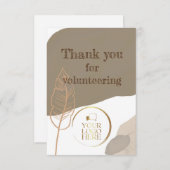 ボランティア感謝メッセージありがとうギフトラベル サンキューカード (正面/裏面)