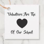 ボランティア感謝ラベル、ボランティアの贈り物ラベル、クラフト フェイバータグ (正面)