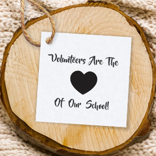 ボランティア感謝ラベル、ボランティアの贈り物ラベル、クラフト フェイバータグ