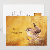 ボランティア感謝ランチョン招待状 & キツツキの鳥 招待状 (正面/裏面)