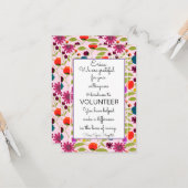 ボランティア感謝週間 パターン カード (正面/裏面インサイチュ)