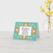 ボランティア感謝 カード (黄色い花)