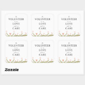 ボランティア感謝 スクエアシール (シート)