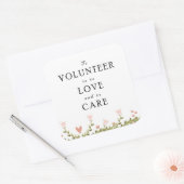 ボランティア感謝 スクエアシール (封筒)