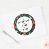 ボランティア感謝 ラウンドシール (封筒)