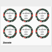 ボランティア感謝 ラウンドシール (シート)