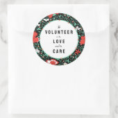 ボランティア感謝 ラウンドシール (バッグ)