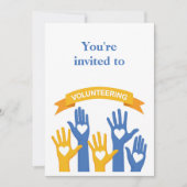 ボランティア承認昼食会招待状 招待状 (正面)