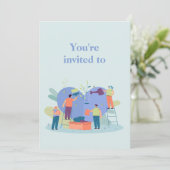 ボランティア承認昼食会招待状 招待状 (スタンド正面)