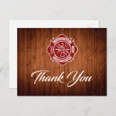 ボランティア消防士ありがとうポストカード ポストカード (正面/裏面)