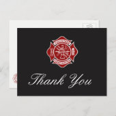 ボランティア消防士ありがとうポストカード ポストカード (正面/裏面)