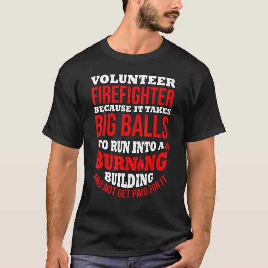 ボランティア消防士鑑賞消防士ツールC Tシャツ (正面)