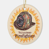 ボランティア消防士 セラミックオーナメント (左)