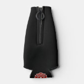 ボランティア消防士 |マルチーズクロスシンボル黒 ボトルクーラー (裏面)