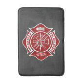 ボランティア消防小型風呂マット バスマット (正面縦)