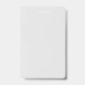 ボランティア用の縦型フォトIDバッジ バッジ (裏面)