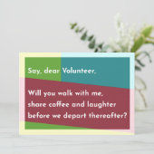 ボランティア親愛の サンキューカード (スタンド正面)