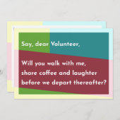 ボランティア親愛の サンキューカード (正面/裏面)