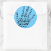 ボランティア認識度：手救済を貸す ラウンドシール (バッグ)