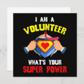 ボランティア超大国ボランティア救助活動 招待状 (正面/裏面)