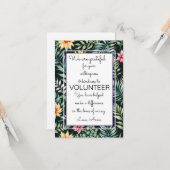 ボランティア鑑賞週間リーフパターンカード カード (正面/裏面インサイチュ)