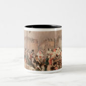 ボランティア1792年の出発 ツートーンマグカップ (中央)