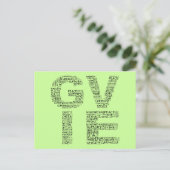 ボランティア：このもっとも偉大贈り物は自分与えのものだ ポストカード (スタンド正面)