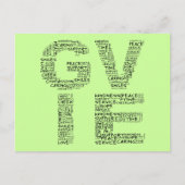 ボランティア:このもっとも偉大贈り物は自分与えのものだ ポストカード (正面)