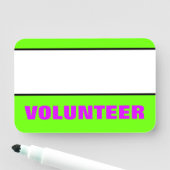 "ボランティア"の名札 名札 (インサイチュ)