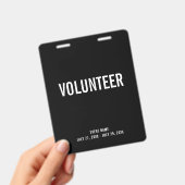 ボランティア コミュニティ イベント ID バッジ (手持ち)