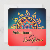 ボランティア サンシャイン フラット カード (正面)
