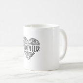 ボランティア、ボランティア・ワーカー、慈善団体 コーヒーマグカップ (正面右)