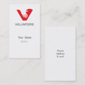 ボランティア 名刺 (正面/裏面)