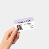 ボランティア 簡易写真ID バッジ (手持ち)