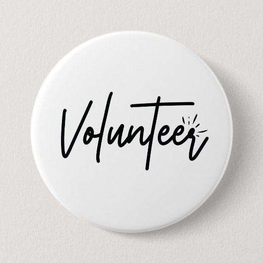 ボランティア 缶バッジ (正面)