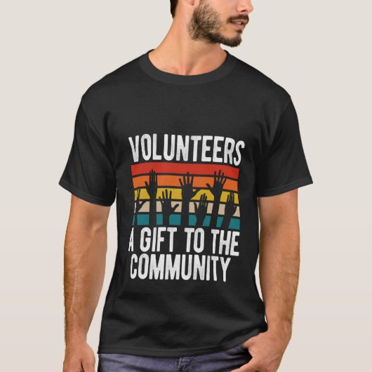 ボランティアAをコミュニティに送り返す Tシャツ (正面)