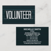 ボランティエレガントアストライプ名刺 名刺 (正面/裏面)