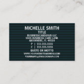 ボランティエレガントアストライプ名刺 名刺 (裏面)