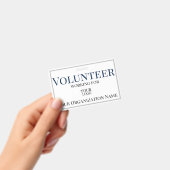 ボランティカスタムアのロゴID バッジ (手持ち)