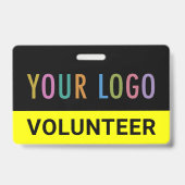 ボランティカスタムアバッジクリップまたはラニヤードイベントロゴ バッジ (Front)