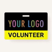 ボランティカスタムアバッジクリップまたはラニヤードイベントロゴ バッジ (正面)