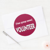 ボランティカスタムアバッジ ラウンドシール (封筒)