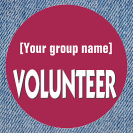 ボランティカスタムアバッジ ラウンドシール