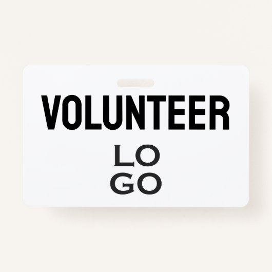 ボランティカスタムアロゴID バッジ (正面)