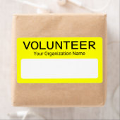 ボランティカスタムア名タグシール黄色の書き込み可能 ラベル (インサイチュ)