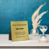 ボランティカスタムア認定賞の創設(金ゴールド) フォトプラーク (インサイチュ)