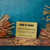 ボランティカスタムア認定賞の創設(金ゴールド) フォトプラーク (側面)