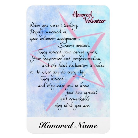 ボランティ感謝していア・感謝マグネット マグネット (縦)