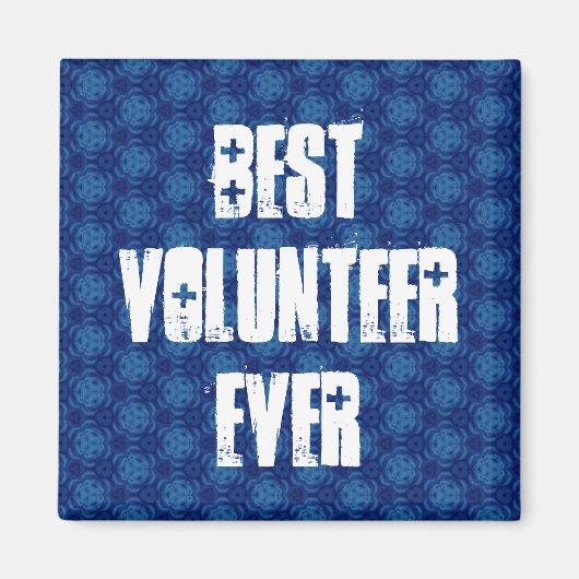 ボランティ最高のアのW1573または任意の気持ちブルー マグネット (正面)